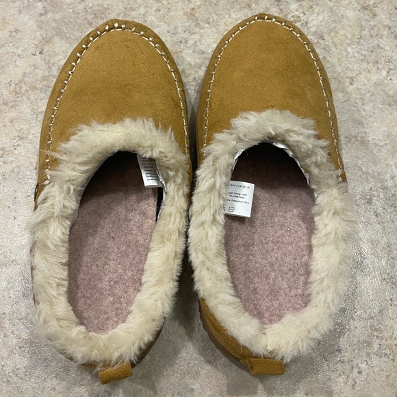 NEW Dearfoams Women's Bern Clog Slipper Whiskey L 9/10 - Picture 4 of 5